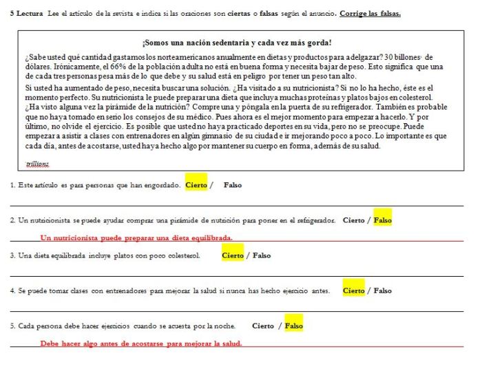 Vhl spanish 1 answer key