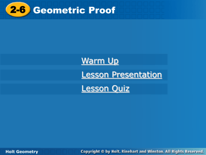 Section 2 6 geometric proof