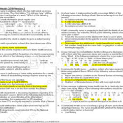 Ati community health proctored exam 2019