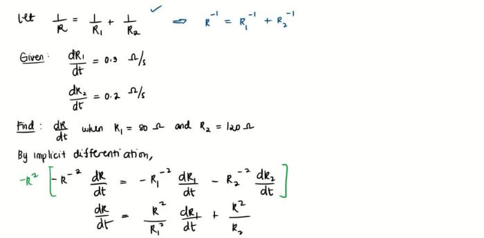 If two resistors with resistances r1 and r2