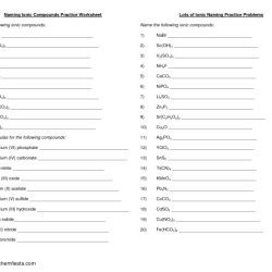 Molecular compounds worksheet answer key