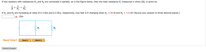 Resistors resistances r2 solved