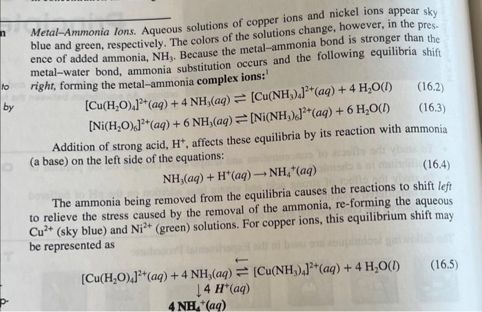 Experiment 16 lechatelier's principle buffers